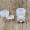 Lanema 2Pcs Lotus Shape Incense Burner Silicone Molds for Epoxy Casting, Concrete, Epoxy Resin, UV Resin, etc. view 2