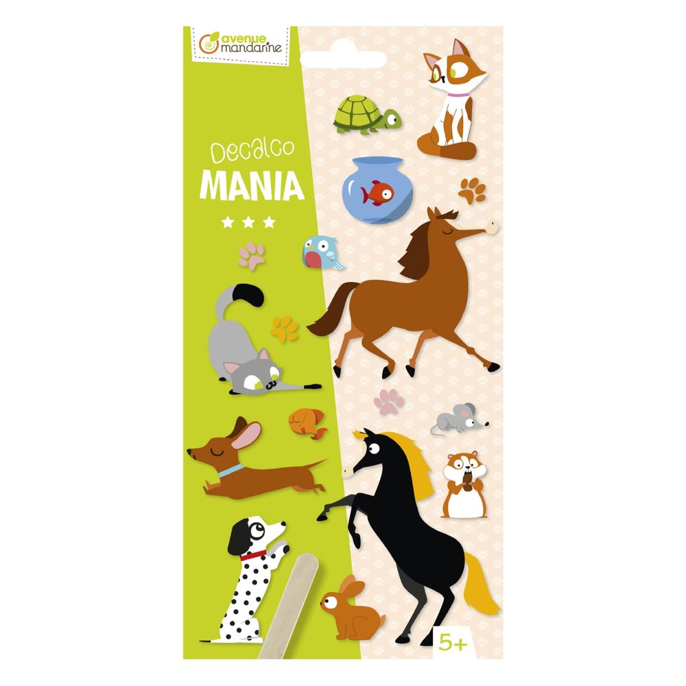 Avenue Mandarine Bloc Dessin, One Size, Animaux Domestiques