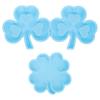 2Pcs St. Patricks Day Silicone Molds St. Patricks Day Keychain Resin Shamrock Silicone Four Leaf Keychain for DIY Decor view 1