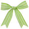 Morex Ribbon Wired Linen Spring Cabana Stripes Ribbon, 2.5 inches by 10 Yards, Apple Green, 7579.60/10-550 view 3