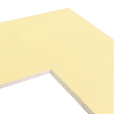 Craig Frames B519 Pre-Cut Mat Board for 11X14 Print, 14X18, Soft Yellow