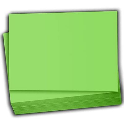 Hamilco Colored Scrapbook Cardstock Paper 4x6 Card Stock Paper 65 lb Cover 100 Pack (Green Apple)