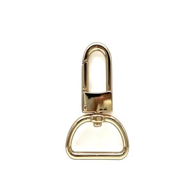 3dancraftit Push Gate Swivel Snap Hooks Lanyards Clasp Clips Lobster Clasps Hook zinc alloying 1.25 inch / 32mm (Eye Size) 6 Pieces Gold T76