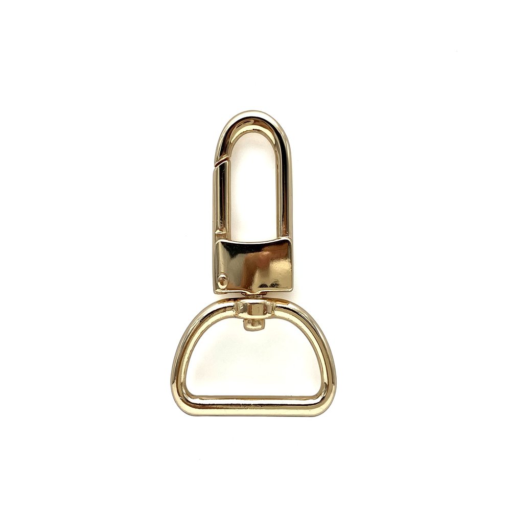 3dancraftit Push Gate Swivel Snap Hooks Lanyards Clasp Clips Lobster Clasps Hook zinc alloying 1.25 inch / 32mm (Eye Size) 6 Pieces Gold T76