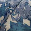 Cotton Poplin Blue and Ivory Hawaiian Print 58"~Wide BY THE Yard view 4