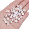 100PCS Letter Beads Acrylic Alphabet Beads for Jewelry Making Bracelets Necklaces 4x7mm Gold White Round Letter Beads C view 2