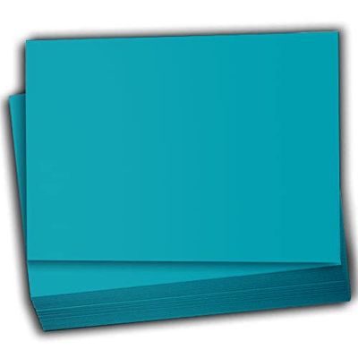 Hamilco Colored Scrapbook Cardstock Paper 4x6 Card Stock Paper 65 lb Cover 100 Pack (Coral Teal)