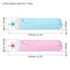 PATIKIL Electric Quilling Pens 4", 2 Pack Slotted Tool Automated Paper Strips Volume Curling Rolling for DIY Art Crafts (Blue, Pink) view 2