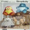 Simplicity R10362OS Stuffed 8.5" Animals (Platypus & Owl) Sewing Pattern view 1