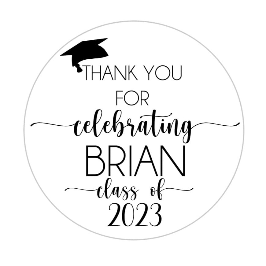 Graduation Stickers - Graduation Party Stickers Graduation 2022 Labels Graduation Party Favor Stickers Class of 2022 Graduation Party, Many Colors Available