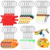 Tudomro Art Paint Party Favors Keychain Art Paint Splatter Palette Brush Keychain for Kids Artist Party Gift Supplies(60 Pieces) view 1