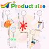 Tudomro Art Paint Party Favors Keychain Art Paint Splatter Palette Brush Keychain for Kids Artist Party Gift Supplies(60 Pieces) view 2