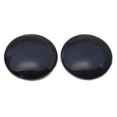 Megan's Beaded Designs Dark Black Barn Owl Realistic Bird Glass Eyes 6mm to 60mm Jewelry Making Art Doll Parts Taxidermy Sculpture Flatback Spooky Domed Cabochons (10mm)