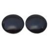Megan's Beaded Designs Dark Black Barn Owl Realistic Bird Glass Eyes 6mm to 60mm Jewelry Making Art Doll Parts Taxidermy Sculpture Flatback Spooky Domed Cabochons (10mm) view 1