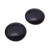 Megan's Beaded Designs Dark Black Barn Owl Realistic Bird Glass Eyes 6mm to 60mm Jewelry Making Art Doll Parts Taxidermy Sculpture Flatback Spooky Domed Cabochons (10mm) view 3