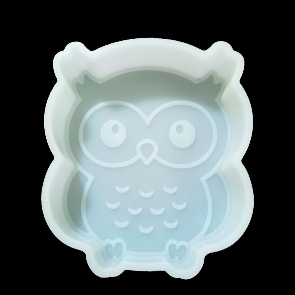 Fuehbur Cute Owl Car Freshies Mold - Aroma Bead Freshener - Epoxy Resin - Candle Silicone Mould-Oven SafeUpgraded Thicken Material