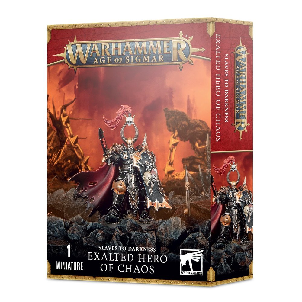Games Workshop - Warhammer - Age of Sigmar - Slaves to Darkness: Exalted Hero of Chaos, Black