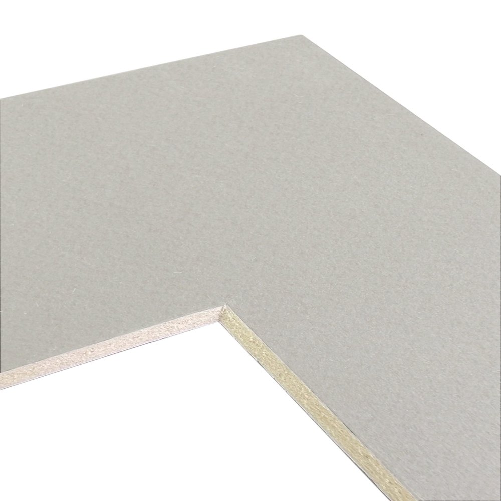Craig Frames B535 Pre-Cut Mat Board for 5x7 Print, 8.5x11, Gray