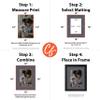 Craig Frames B161 Pre-Cut Mat Board for 8x12 Print,12x16, Granite Gray view 2