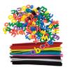 Kaplan Early Learning Lacing Lower Case Letter Beads & Chenille Stems | 288 Lowercase Alphabet Beads for Letter Recognition, Early Literacy for Kids, Ages 4+ Years view 1