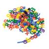 Kaplan Early Learning Lacing Lower Case Letter Beads & Chenille Stems | 288 Lowercase Alphabet Beads for Letter Recognition, Early Literacy for Kids, Ages 4+ Years view 2