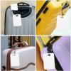 VICASKY 10pcs Heat Transfer Hang Tag Acrylic Tags Blank Luggage Tag Sublimation Dog Tags Blanks Heat Transfer Suitcase Tag Hanging Suitcase Bag Tag Personality Travel Aluminum Box view 2
