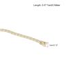 uxcell Leather Cord, 5.47 Yards 3mm Dia PU Braiding Thread String for Purse Handbag Shoelace DIY Crafts Bracelet Making, Milky White view 2