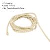 uxcell Leather Cord, 5.47 Yards 3mm Dia PU Braiding Thread String for Purse Handbag Shoelace DIY Crafts Bracelet Making, Milky White view 3