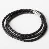 uxcell Leather Cord, 5.47 Yards 3mm Dia PU Braiding Thread String for Purse Handbag Shoelace DIY Crafts Bracelet Making, Milky White view 4