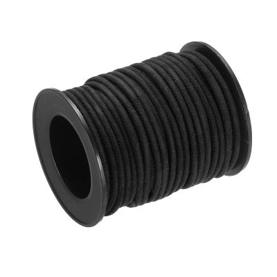 uxcell Round Suede Cord, 10.94 Yards 3mm Dia Leather Thread String for Purse Handbag Shoelace DIY Crafts Bracelet Making, Black 1 Roll