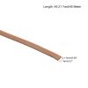 uxcell Leather Cord, 49.21 Yards 5mm Flat Suede String for Purse Handbag Shoelace DIY Crafts Bracelet Making, Light Brown 1 Roll view 2