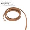 uxcell Leather Cord, 49.21 Yards 5mm Flat Suede String for Purse Handbag Shoelace DIY Crafts Bracelet Making, Light Brown 1 Roll view 4