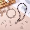 Bestewelry 20 Sets Tibetan Silver Heart Toggle Clasps Antique Silver Color Alloy Fastener Hook Toggle Clasps Connectors Findings for Jewelry Making DIY Bracelet Necklace view 2