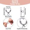 Bestewelry 20 Sets Tibetan Silver Heart Toggle Clasps Antique Silver Color Alloy Fastener Hook Toggle Clasps Connectors Findings for Jewelry Making DIY Bracelet Necklace view 3