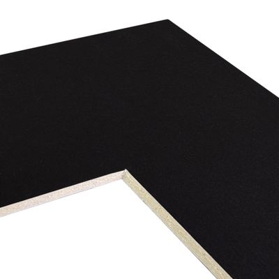 Craig Frames B221 Pre-Cut Mat Board for 18x24 Print, 22x28, Smooth Black