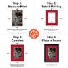 Craig Frames B459 Pre-Cut Mat Board for 8x8 Print, 12x12, Deep Red view 2