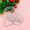 FAWENUCY Scrapbooking Die-Cuts, Happy Birthday Ballon Metal Cutting Dies for Card Making, Paper Craft Punch Template, Background Embossing Stencils, DIY Album Dcor (Envelope & Heart- 14.3x11.3cm) view 2
