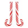 pizarra 100Pcs Red and White Handmade Christmas Cane Miniature Food Home Decor view 3