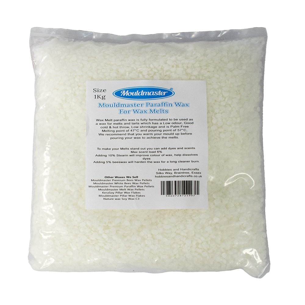 Mouldmaster 1Kg Paraffin Wax for Melts, Opaque