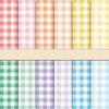 Whaline 24pcs Pastel Plaid Pattern Paper 12 Designs Gingham Double-Sided Scrapbook Paper for DIY Crafts Scrapbook Photo Album Decor, 11.8 x 11.8 Inch view 1