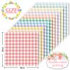 Whaline 24pcs Pastel Plaid Pattern Paper 12 Designs Gingham Double-Sided Scrapbook Paper for DIY Crafts Scrapbook Photo Album Decor, 11.8 x 11.8 Inch view 2