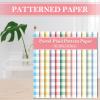 Whaline 24pcs Pastel Plaid Pattern Paper 12 Designs Gingham Double-Sided Scrapbook Paper for DIY Crafts Scrapbook Photo Album Decor, 11.8 x 11.8 Inch view 4