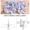 CRAFFANCY Origami Paper Cranes Kit, 140PCS Handmade Folded Origami Paper Crane Strings Garland for Wedding Party Backdrop Home Decoration, White view 2