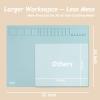 Extra Large 32"24" Silicone Painting Mat with Raised Edges, NonStick Silicone Craft Mat for Resin Casting, Silicon Art Matt for Kids, Creator, Silicone Mats for Crafts, Clay, SAPID, Mint Green view 2