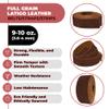 ELW 9-10 oz (3.6-4mm) Latigo Leather Belt Grade Straps & Strips | Size: 1.5"x72" (3.8x183cm) | Rust | Full Grain Cowhide, Heavy Duty Holsters, Sheathes, Harness, Saddle, Guitar Straps, DIY Crafts view 2