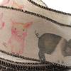 Ribbon Traditions Little Piggies Burlap Wired Ribbon 2 1/2" by 25 Yards view 2