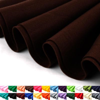 Barcelonetta | Felt Fabric | 72" Wide | 1.6mm Thick | Acrylic & Soft | Felt by the Yard | Felt for DIY Crafts, Projects, Sewing (Dark Brown, Half Yard)