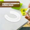 Horseshoe Epoxy Molding Candle Making Tools Unique Silicone Horse Mold for DIY view 3