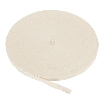 PATIKIL Cotton Twill Tape 3/8 Inch 50 Yards Cotton Ribbon Bias Binding Tape Herringbone Webbing Trim for Sewing Gift Wrapping Craft DIY Beige