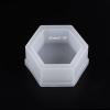 HARFINGTON 3pcs Jewelry Box Resin Mold Hexagon Silicone Storage Epoxy Container Mold with Lid for DIY Resin Crafts view 3